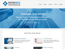 Tablet Screenshot of interface-intl.com